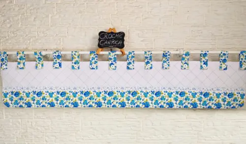 Cortina Bandô Painel Patchwork Escolha Cores e Sob Medida