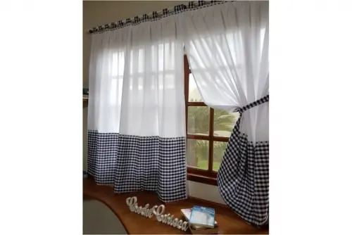 Cortina Janela Sala Cozinha Quarto Escolha Cor e Sob Medida
