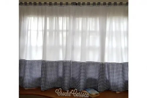 Cortina Janela Sala Cozinha Quarto Escolha Cor e Sob Medida