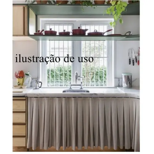 Cortina para Trilho com Rodízios Suíço e Clips Sob Medida