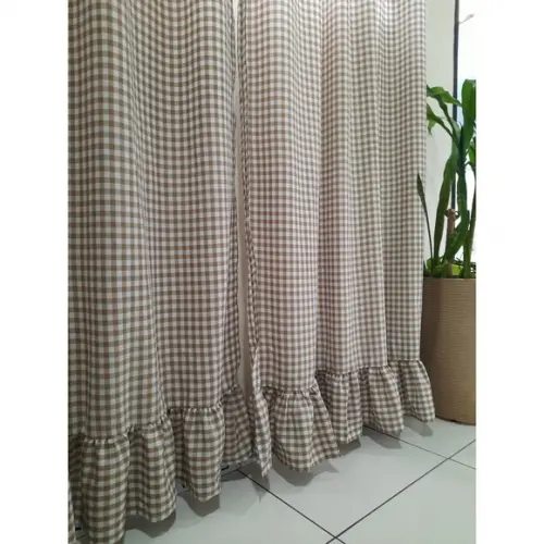 Cortina para Porta Balcão Cabeça Dupla Sob Medida