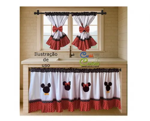 Cortina Pia Bancada Balcão Cozinha Área Gourmet