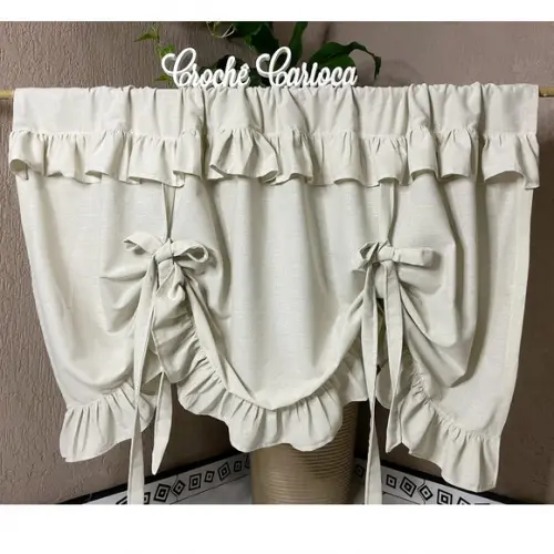 Cortina Romana Linho Tinto 130x70 ou Sob Medida
