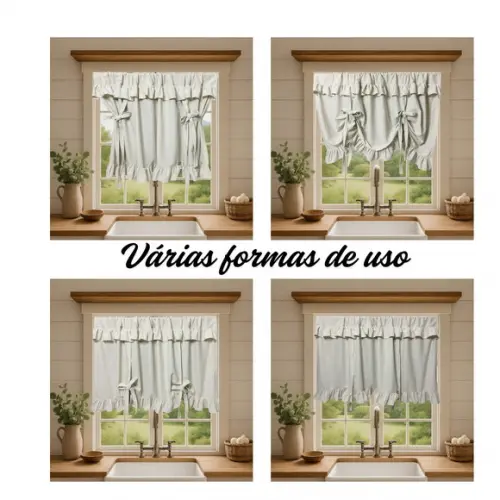 Cortina Romana Linho Tinto 130x70 ou Sob Medida