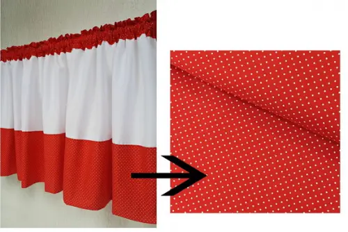 Cortina Vermelho Poás Esconde Varão Sob Medida e Escolha Cor