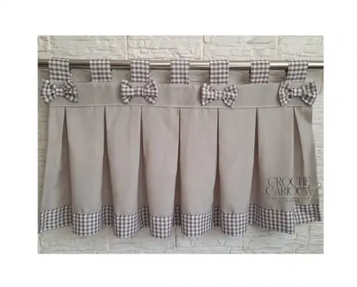 Cortininha Bandô Lacinhos 70x48 ou Sob Medida e Escolha Cor