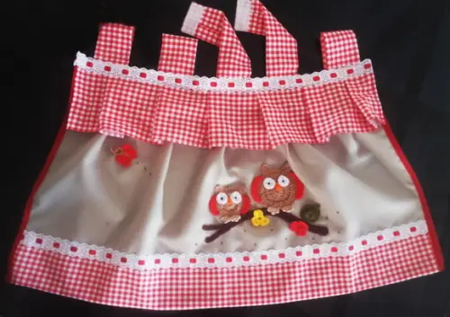 Cortininha para puxador de forno