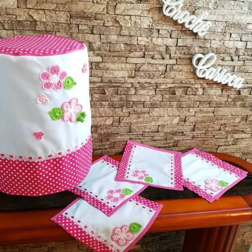 Jogo Cozinha Rosa Poás 5 Peças Escolha Cores