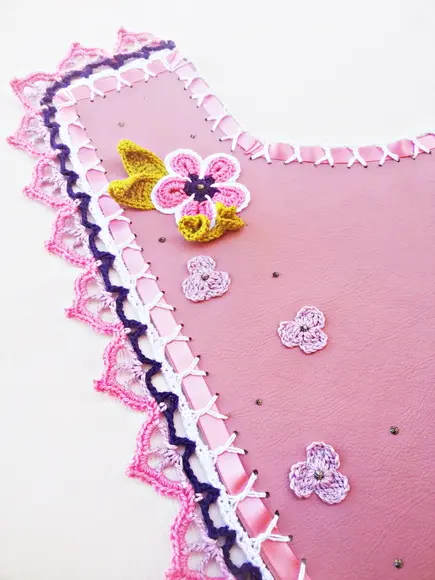 Jogo de Banheiro - Rosa Floral - 4 Peças