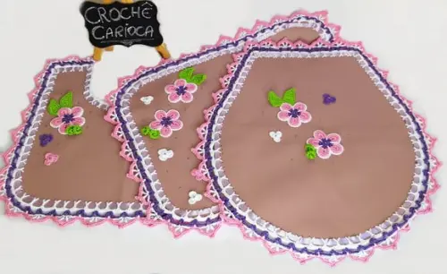 Jogo de Banheiro Rosa Vintage