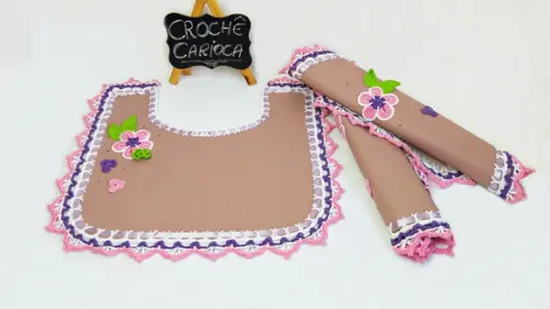 Jogo de Banheiro Rosa Vintage