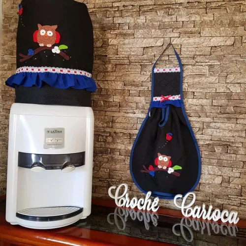 Jogo de Cozinha 4 Peças Corujinha Escolha Cor