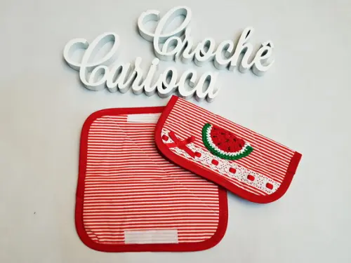 Jogo de Cozinha Tecido 4 Peças