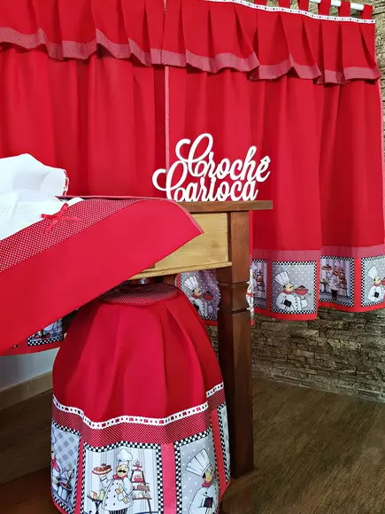 Jogo de Cozinha Vermelho Cozinheiro ou Escolha Cores