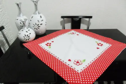 Jogo de Cozinha Vermelho Poá