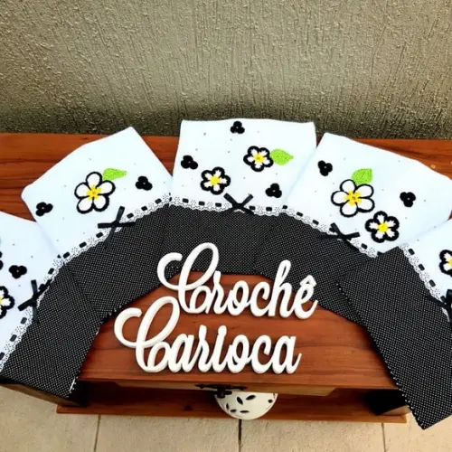Jogo de Panos de Prato 5 Pc 80x49 Grande Escolha Cor