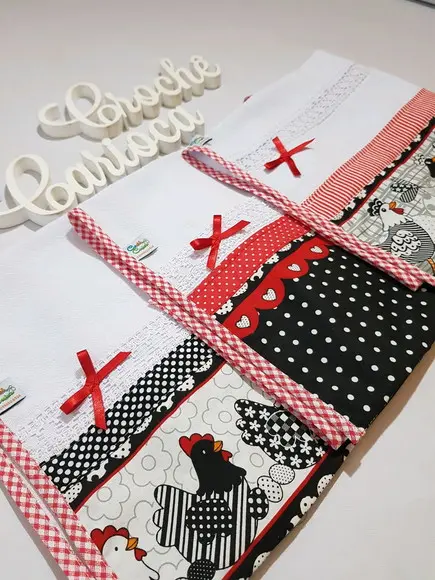 Joguinho de Panos de Prato - Coleção Galinhas