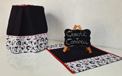 Joguinho de Cozinha Galinhas Juju e Preto 3 Peças