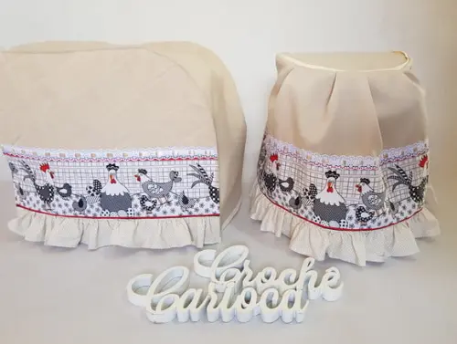 Kit Capas de Cozinha Panificadora e Fritadeira Air Fry