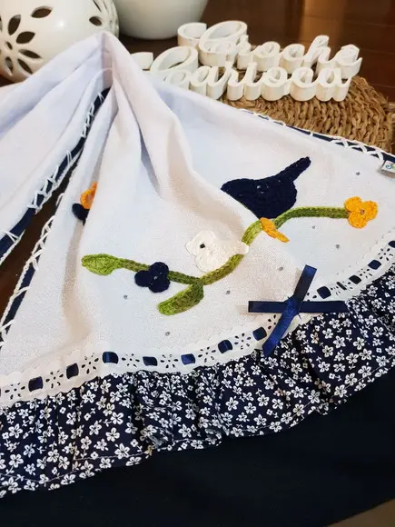 Kit Coordenado 04 Panos de Prato Passarinhos Grande 80x50