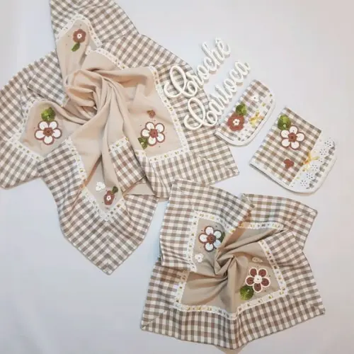 Kit Mesa: 2 Centros de Mesa e Puxadores Farmhouse Bege