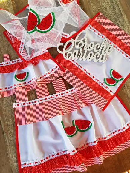 Kit para cozinha Tema Melancias