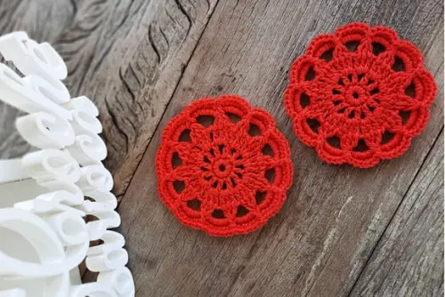 Lembrancinha Porta Copos de Crochê Escolha Cores 3 Peças