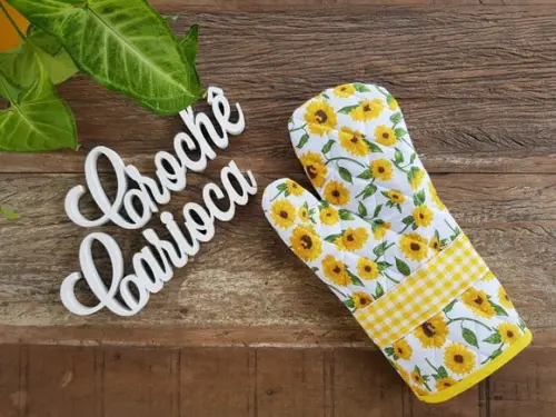 Luva Térmica Amarelo Girassóis ou Escolha Cores