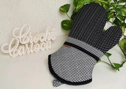 Luva Térmica Cozinha Composê Minimalista Modelagem Exclusiva