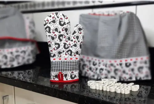 Luva Térmica Longa para Forno de Cozinha