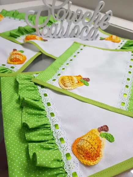 Paninhos de Cozinha Centrinhos 4 Peças