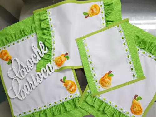 Paninhos de Cozinha Centrinhos 4 Peças