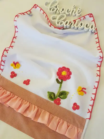 Pano de Copa Rosê Delicado Floral 80x50 Alto Padrão