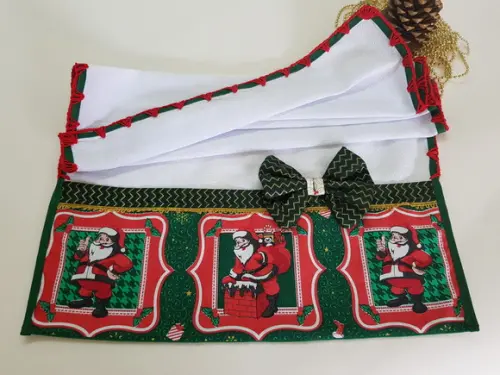 Pano De Natal Papai Noel