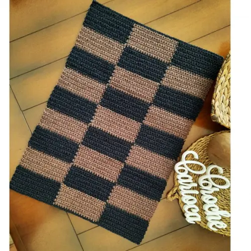 Passadeira de Crochê Moderna Escolha Cor 80x45 ou Sob Medida
