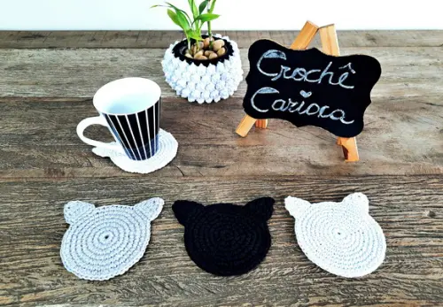 Porta-copos Pets Gatinhos Escolha Cores!