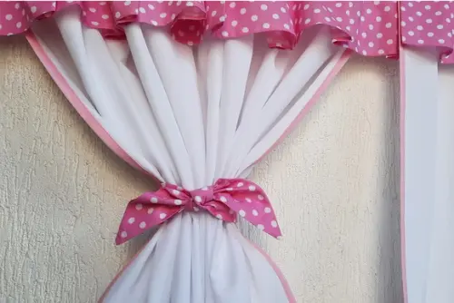 Prendedores de Cortina Nó Rosa Poás 2 Peças