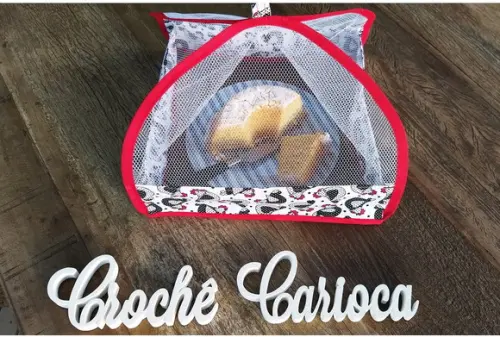 Protetor Cobre Alimentos Bolo Queijo Mesa Posta Escolha Cor
