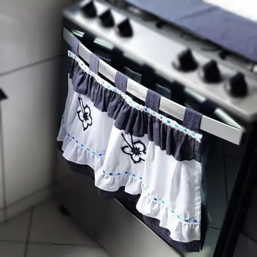 Tapa Forno Cortininha Babadinhos Borboleta Escolha Cores