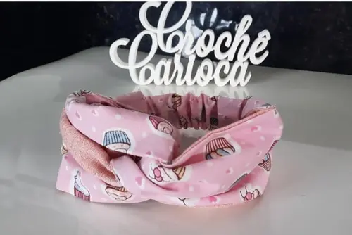 Tiara Cruzada Cupcake Escolha Cores