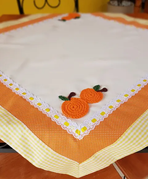 Toalha de Mesa e Centrinho Serviço - Escolha Core e Medidas