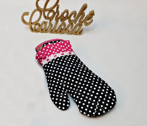 Touca Chefe de Cozinha - Rosa e preto