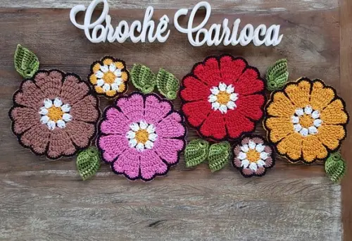 Trilho de Mesa em Crochê Russo - Escolha Cores!