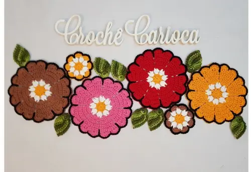 Trilho de Mesa em Crochê Russo - Escolha Cores!