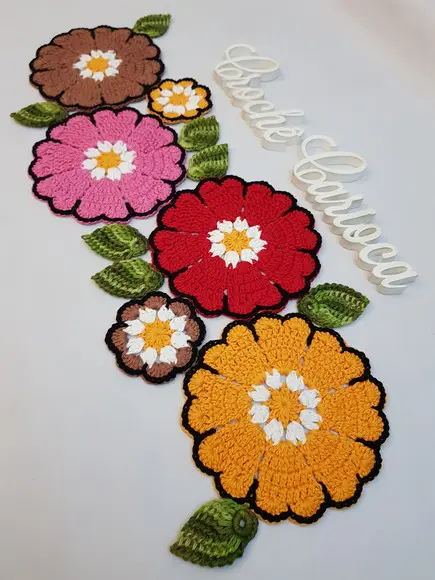 Trilho de Mesa em Crochê Russo - Escolha Cores!