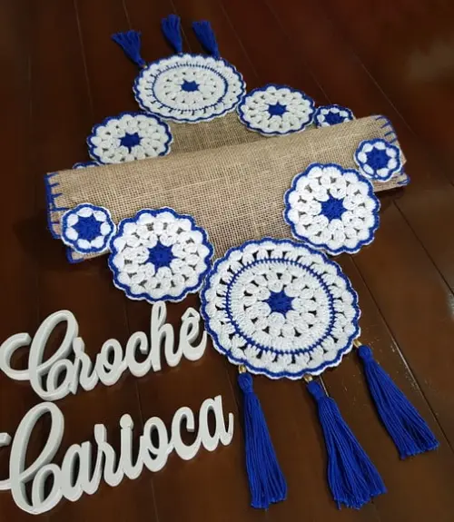 Trilho de Mesa Mandala Zen Boho Escolha Cor e Sob Medida