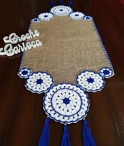 Trilho de Mesa Mandala Zen Boho Escolha Cor e Sob Medida