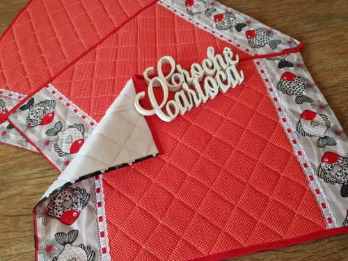 Trio Passadeiras Cozinha Patchwork Estruturados Escolha Cor