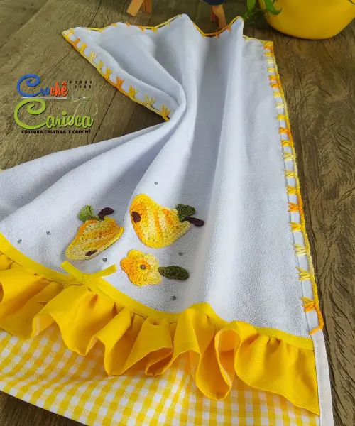 Panos de Prato composê Amarelo Cozinha