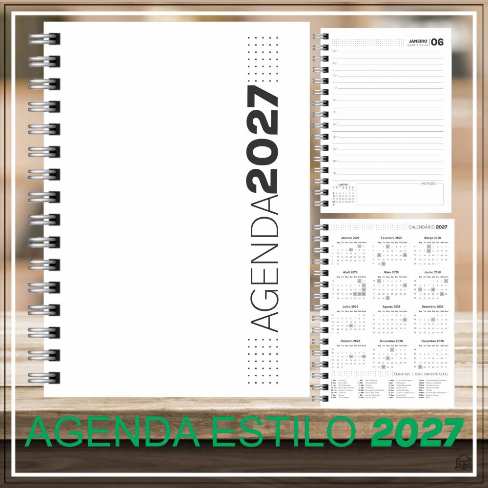 AGENDA PERSONALIZADA 1DPP 2027 TEMA FORMAS  GEOMÉTRICAS TONS VER